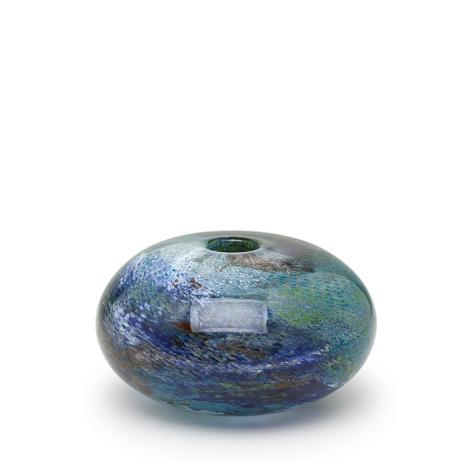 Vaso Bola Achatada Mini Planeta Terra - Cristais cadoro Menor preço em Vaso Bola Achatada Mini Planeta Terra - Cristais cadoro