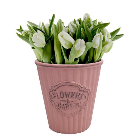 Vaso Cachepô De Cerâmica Cute Pleat Bucket Rosa - Urban Menor preço em Vaso Cachepô De Cerâmica Cute Pleat Bucket Rosa - Urban