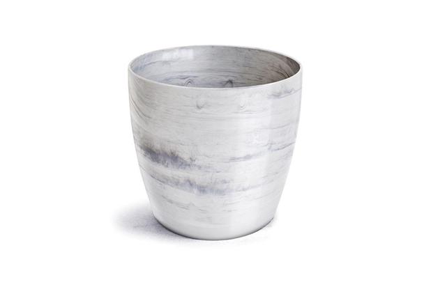 Vaso cachepô n4 elegance redondo branco carrara 23x25 - Nutriplan Menor preço em Vaso cachepô n4 elegance redondo branco carrara 23x25 - Nutriplan