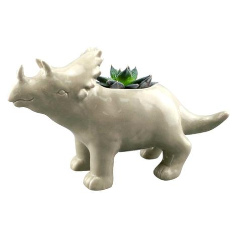 Vaso, Cachepot De Cerâmica Dinossauro Branco Urban - H41019 Menor preço em Vaso, Cachepot De Cerâmica Dinossauro Branco Urban - H41019