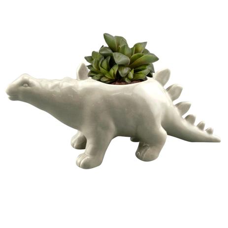 Vaso, Cachepot De Cerâmica Dinossauro Branco Urban - H41020 Menor preço em Vaso, Cachepot De Cerâmica Dinossauro Branco Urban - H41020