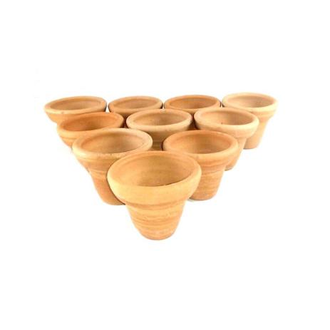 Vaso de Barro Pequeno kit 10 Un - Sisiarte Menor preço em Vaso de Barro Pequeno kit 10 Un - Sisiarte