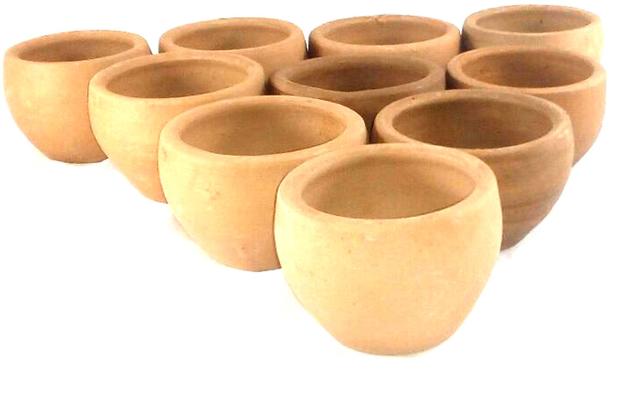 Vaso de Barro Pequeno kit com 10 (8 cm x 8 cm x 6 cm) - Sisiarte Menor preço em Vaso de Barro Pequeno kit com 10 (8 cm x 8 cm x 6 cm) - Sisiarte
