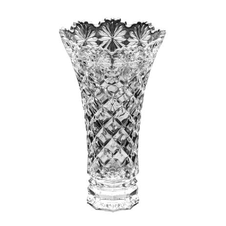 Vaso de Cristal Diamond 25Cm - Lyor Menor preço em Vaso de Cristal Diamond 25Cm - Lyor