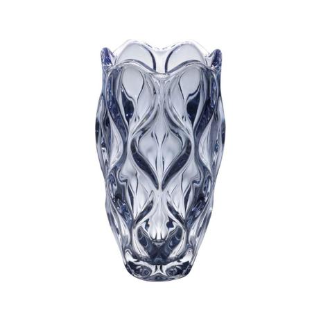 Vaso De Cristal Safir Azul 16,5X30Cm - Wolff Menor preço em Vaso De Cristal Safir Azul 16,5X30Cm - Wolff