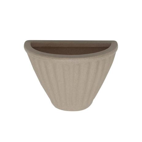 Vaso de Parede em Polietileno Léia 31x21cm Areia - Vasart Menor preço em Vaso de Parede em Polietileno Léia 31x21cm Areia - Vasart