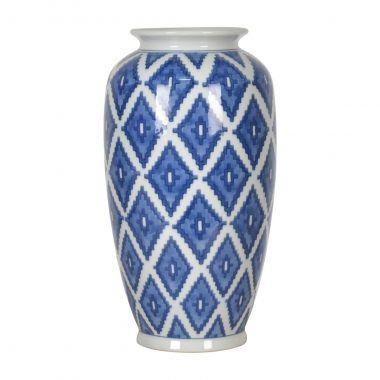 Vaso de porcelana azul escuro 17cm x 27cm - Btc decor Menor preço em Vaso de porcelana azul escuro 17cm x 27cm - Btc decor