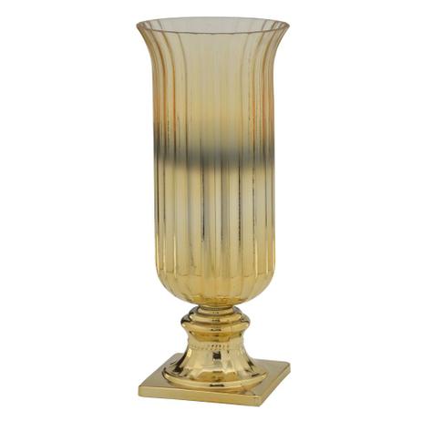 Menor preço em Vaso de Vidro Dourado Style 36cm Espressione