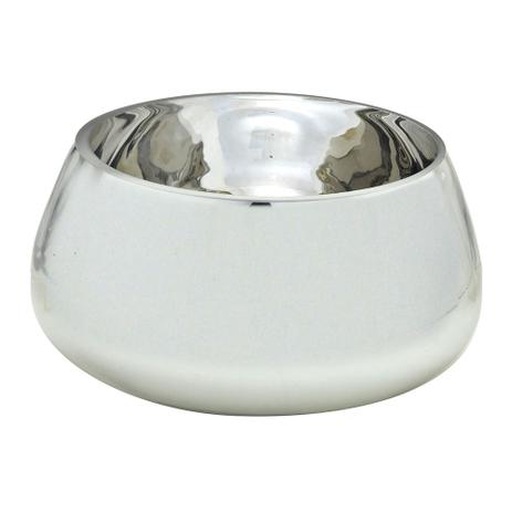Vaso de Vidro Oval Branco 11cm Espressione Menor preço em Vaso de Vidro Oval Branco 11cm Espressione
