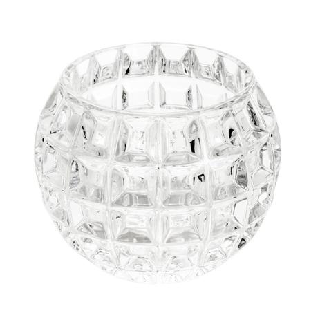 Vaso decorativo 10 cm de cristal transparente Bubble Wolff - 25426 Menor preço em Vaso decorativo 10 cm de cristal transparente Bubble Wolff - 25426