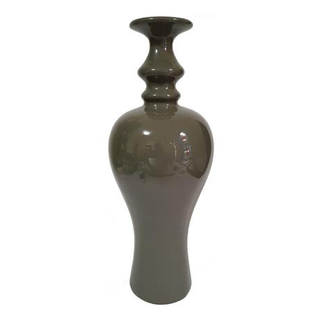 Vaso Decorativo Cinza Chumbo Cerâmica Mazzotti Tipo Garrafa 78 1 peça Menor preço em Vaso Decorativo Cinza Chumbo Cerâmica Mazzotti Tipo Garrafa 78 1 peça