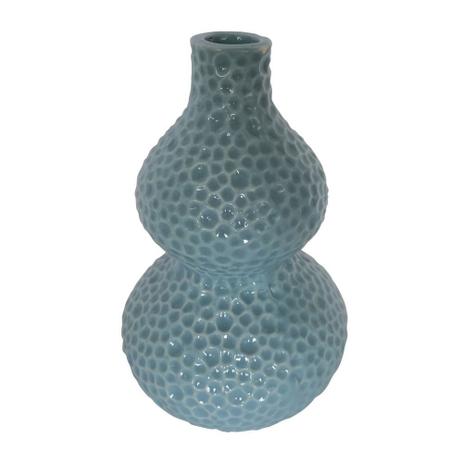 Menor preço em Vaso decorativo de ceramica azul10cm x 10cm x 15cm - Btc decor