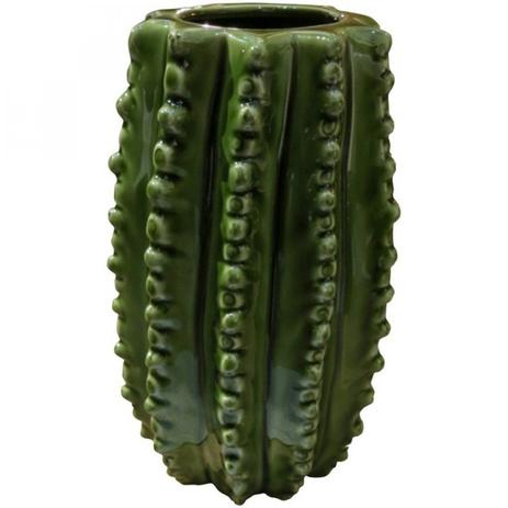 Vaso Decorativo de Cerâmica Hedge Cactus 12,8cm x 12,5cm x 20,4cm Urban Verde Menor preço em Vaso Decorativo de Cerâmica Hedge Cactus 12,8cm x 12,5cm x 20,4cm Urban Verde