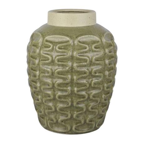 Vaso decorativo de ceramica verde 26cm x 33cm - Btc decor Menor preço em Vaso decorativo de ceramica verde 26cm x 33cm - Btc decor