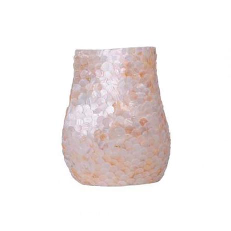 Vaso Decorativo de Madrepérola Branca 29x24,5x18 cm - Decorafast Menor preço em Vaso Decorativo de Madrepérola Branca 29x24,5x18 cm - Decorafast