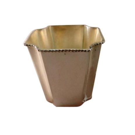 Vaso decorativo em prata prateado 8cm x 8cm x 9cm - Btc decor Menor preço em Vaso decorativo em prata prateado 8cm x 8cm x 9cm - Btc decor