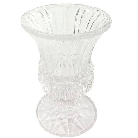 Vaso decorativo solitário 15 cm de cristal transparente Athena Wolff - 5352 Menor preço em Vaso decorativo solitário 15 cm de cristal transparente Athena Wolff - 5352