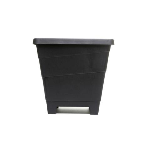 Vaso em Polipropileno Quadrado Milão 37cm Preto - Desli Menor preço em Vaso em Polipropileno Quadrado Milão 37cm Preto - Desli