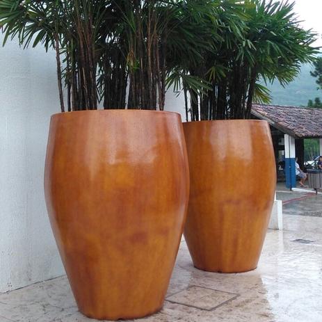 Menor preço em Vaso Fibra de Vidro - Everest M - 140 alt x 146 diâm - Diversas Cores - Rotogarden - 750