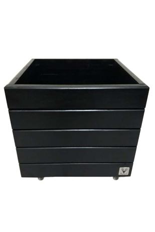 Vaso Madeira Rodinha Cachepot Alce Couch Preto 40x40x40 Menor preço em Vaso Madeira Rodinha Cachepot Alce Couch Preto 40x40x40