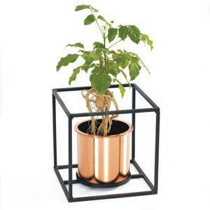 Vaso metal/plastico geo forms quadrado cobre 17 x 17 x 17,4 cm - Urban Menor preço em Vaso metal/plastico geo forms quadrado cobre 17 x 17 x 17,4 cm - Urban
