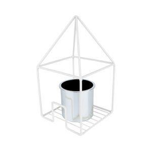 Vaso metal/plastico geo forms triangulo prata 17 x 17 x 31 cm - Urban Menor preço em Vaso metal/plastico geo forms triangulo prata 17 x 17 x 31 cm - Urban