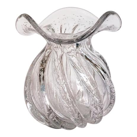 Vaso Murano Transparente 16,5cm - Btc Menor preço em Vaso Murano Transparente 16,5cm - Btc