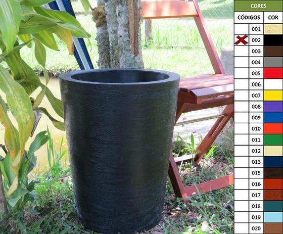 Vaso Planta 50x40 Redondo Cônico Polietileno - BGPLASTICOS Menor preço em Vaso Planta 50x40 Redondo Cônico Polietileno - BGPLASTICOS