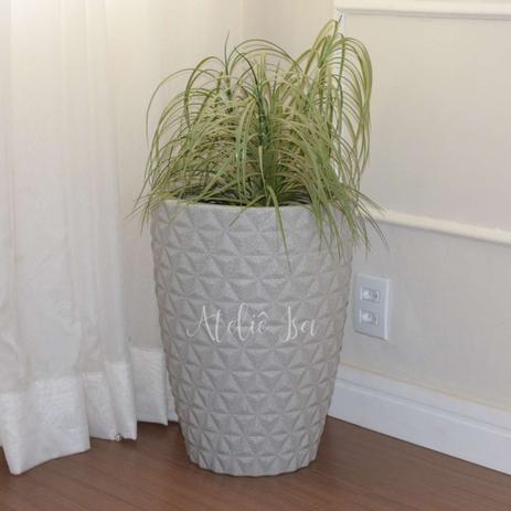 Vaso Planta Decorativo Jardim Polietileno Coluna Diamante 33x50 - Ateliê Isa é boa?