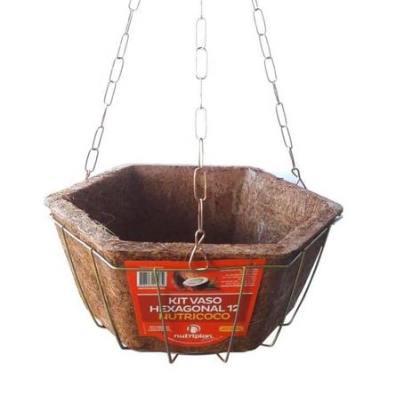 Vaso Plantas Fibra de Coco Hexagonal Nº12 - Nutriplan é boa?
