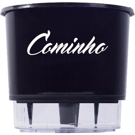 Menor preço em Vaso Raiz Auto Irrigável Gourmet Cominho 16x14cm Preto