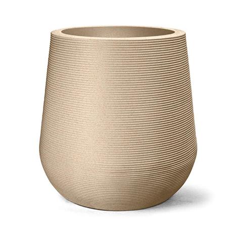 Vaso Riscatto Redondo Alto N34 Areia 35x28 - Nutriplan Menor preço em Vaso Riscatto Redondo Alto N34 Areia 35x28 - Nutriplan