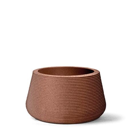 Vaso Riscatto Redondo Baixo N35 - 35x51cm - 81 Litros - Cor Ferrugem - 666 Menor preço em Vaso Riscatto Redondo Baixo N35 - 35x51cm - 81 Litros - Cor Ferrugem - 666