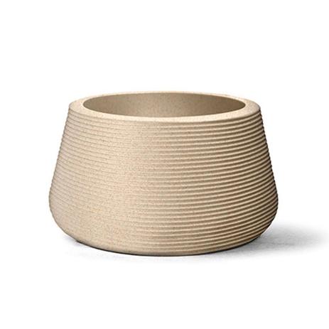 Vaso Riscatto Redondo Baixo N35 Areia 35x51 - Nutriplan Menor preço em Vaso Riscatto Redondo Baixo N35 Areia 35x51 - Nutriplan
