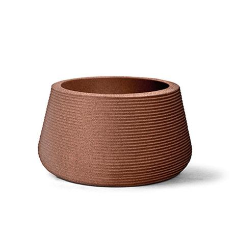 Vaso Riscatto Redondo Baixo N35 Ferrugem 35x51 - Nutriplan Menor preço em Vaso Riscatto Redondo Baixo N35 Ferrugem 35x51 - Nutriplan
