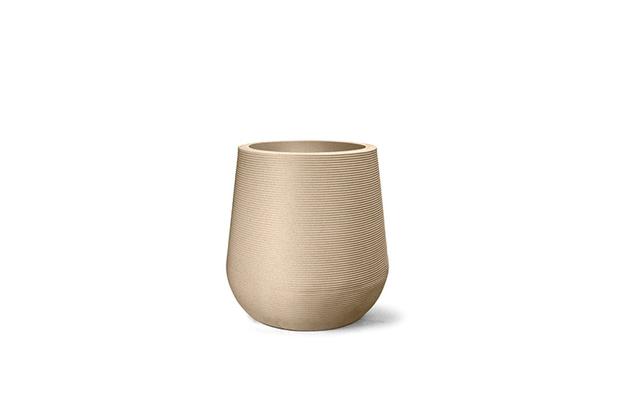 Vaso Riscatto Redondo N34 - 35x28cm - 26,5 Litros - Cor Areia - 666 Menor preço em Vaso Riscatto Redondo N34 - 35x28cm - 26,5 Litros - Cor Areia - 666