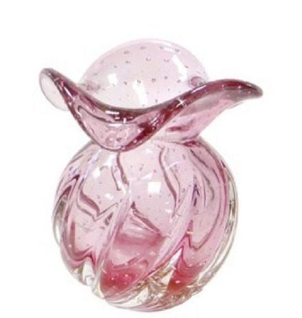 Vaso Trouxinha De Murano Cristal Light Rose Rosa Dlabone-8386P/45 Menor preço em Vaso Trouxinha De Murano Cristal Light Rose Rosa Dlabone-8386P/45