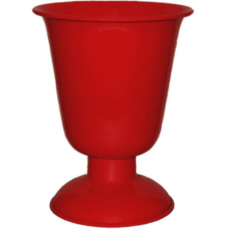 Vaso Tulipa Médio Em Alumínio 24cm X 18cm Vermelho - Alumiart é boa?