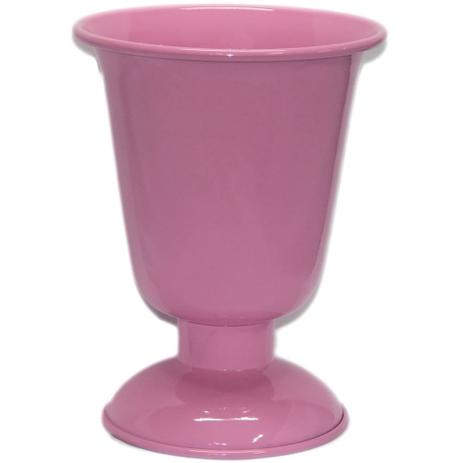Vaso Tulipa Pequeno Em Alumínio 18cm X 14cm Rosa - G.r. é ruim? Vaso Tulipa Pequeno Em Alumínio 18cm X 14cm Rosa - G.r. é boa?
