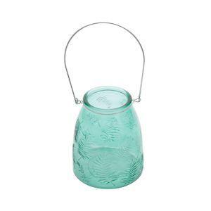 Vaso vidro embossed leaf long verde gde 8.3x13x15cm - Urban Menor preço em Vaso vidro embossed leaf long verde gde 8.3x13x15cm - Urban