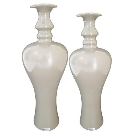 Vasos Decorativos Cinza Provençal Cerâmica Mazzotti Tipo Garrafa 77 2 peças Menor preço em Vasos Decorativos Cinza Provençal Cerâmica Mazzotti Tipo Garrafa 77 2 peças