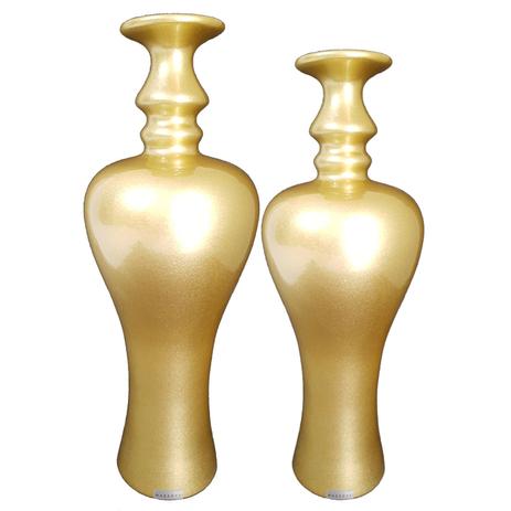 Vasos Decorativos Dourados Mazzotti Tipo Garrafa 77 Conjunto 2 Peças Menor preço em Vasos Decorativos Dourados Mazzotti Tipo Garrafa 77 Conjunto 2 Peças