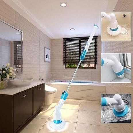 Vassoura Elétrica Magic Spin Scrubber 3 em 1 Recarregável - Amvshop7 Menor preço em Vassoura Elétrica Magic Spin Scrubber 3 em 1 Recarregável - Amvshop7