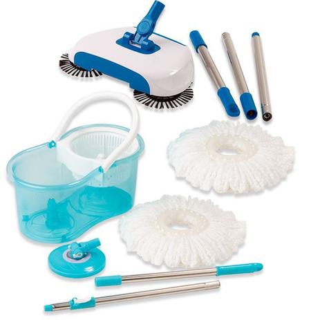 Vassoura Mágica, Spin Mop Esfregão Urban Com 2 Refis - Vendasshop utensilios de limpeza Menor preço em Vassoura Mágica, Spin Mop Esfregão Urban Com 2 Refis - Vendasshop utensilios de limpeza