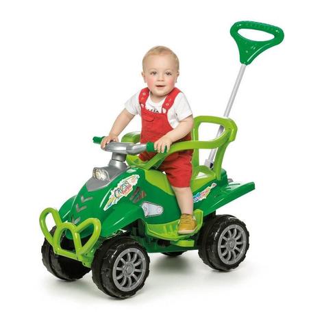 Veículo Carrinho De Passeio Cross Turbo Calesita Verde Alça Menor preço em Veículo Carrinho De Passeio Cross Turbo Calesita Verde Alça