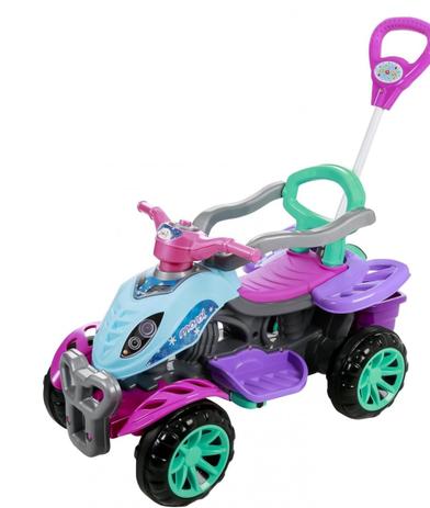 Veículo Carrinho de Passeio Quadriciclo Infantil Rosa Maral Menor preço em Veículo Carrinho de Passeio Quadriciclo Infantil Rosa Maral
