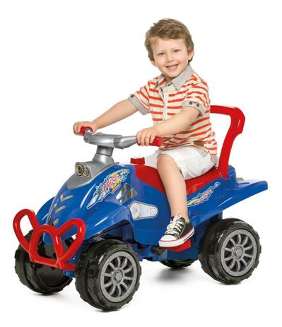 Veículo De Passeio Calesita Cross Turbo Azul Vermelho Haste Menor preço em Veículo De Passeio Calesita Cross Turbo Azul Vermelho Haste