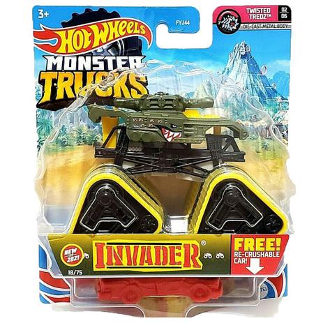 Veículo Die Cast - Hot Wheels - 1:64 - Monster Trucks - Novo Invader - Mattel Menor preço em Veículo Die Cast - Hot Wheels - 1:64 - Monster Trucks - Novo Invader - Mattel