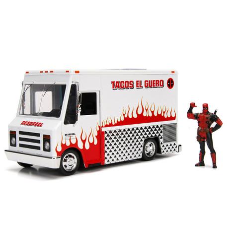 Veículo e Mini Figura Colecionável - Disney - Marvel - Metal - Foodtruck - Deadpool - DTC Menor preço em Veículo e Mini Figura Colecionável - Disney - Marvel - Metal - Foodtruck - Deadpool - DTC
