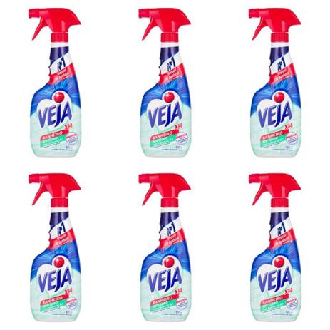 Veja X-14 Limpa Banheiro 500ml (Kit C/06) Menor preço em Veja X-14 Limpa Banheiro 500ml (Kit C/06)